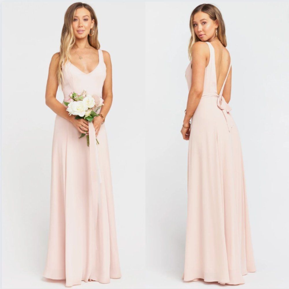 Show Me Your Mumu Jenn Maxi Dress in Blush Pink